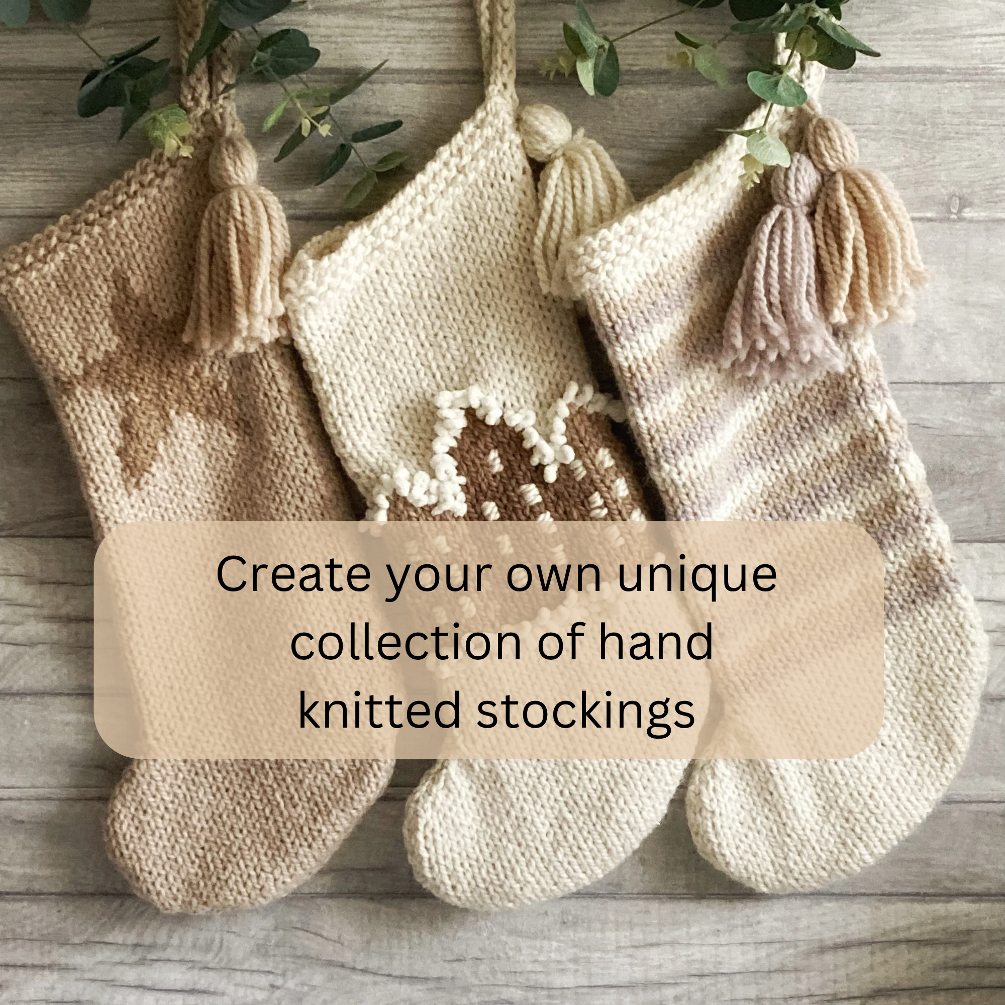 Beginner Christmas Stocking Knitting Patterns Bundle, Patterns For Working With Colour