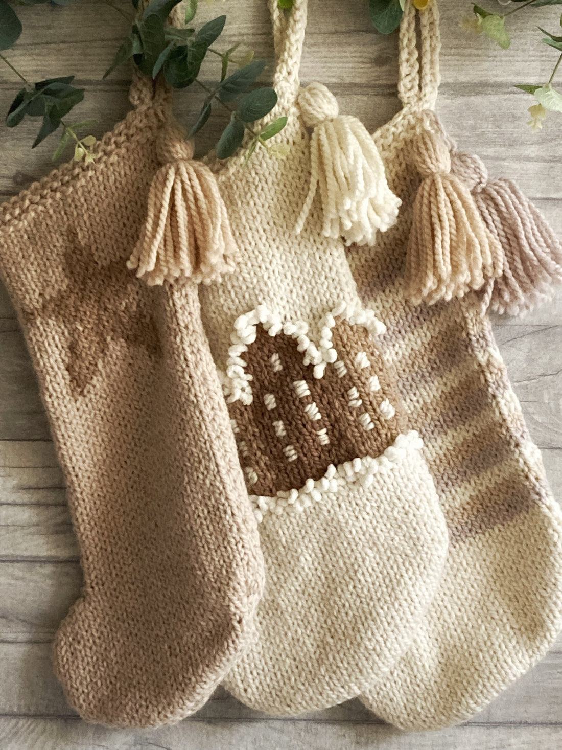 Star Christmas Stocking Knitting Pattern, Beginner Friendly Pattern Working With Colours