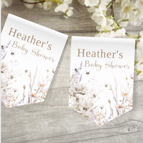 Mommy to Bee Baby Shower Banner Printable Template