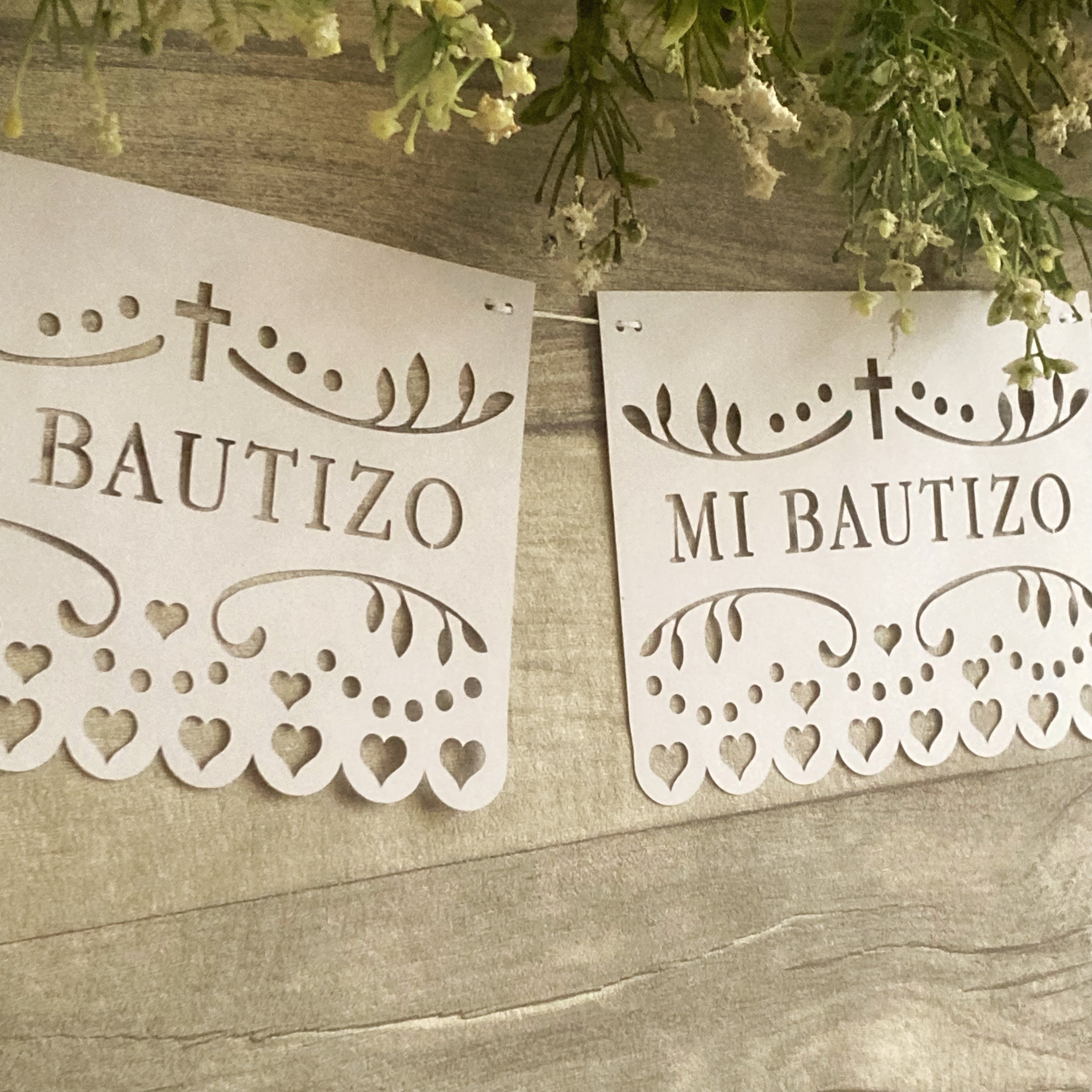 Mi Bautizo Banner Digital Cutting File