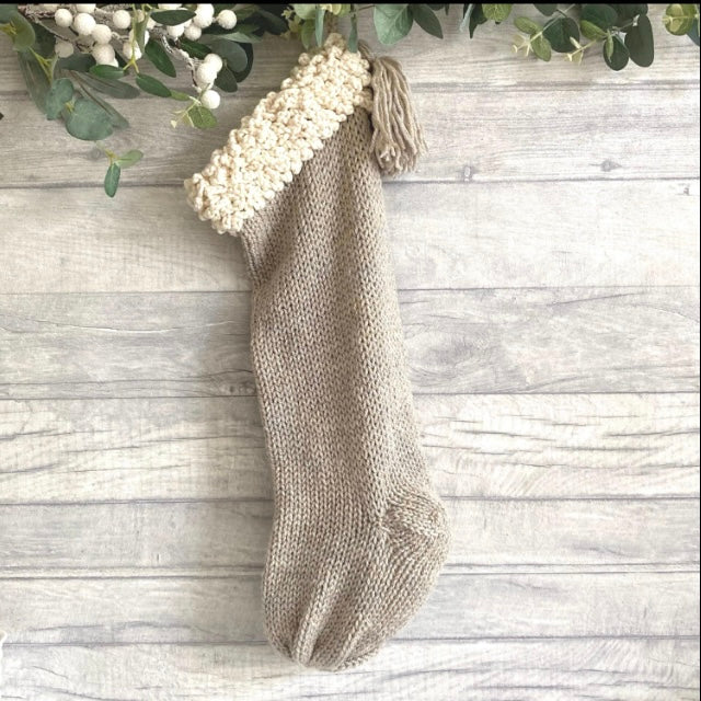 Farmhouse Christmas Stockings, Knitting Pattern Bundle