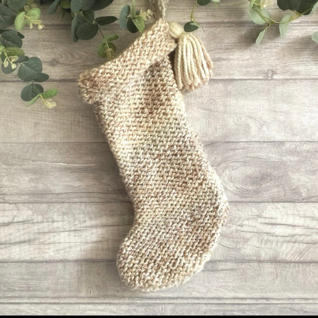 Farmhouse Christmas Stockings, Knitting Pattern Bundle