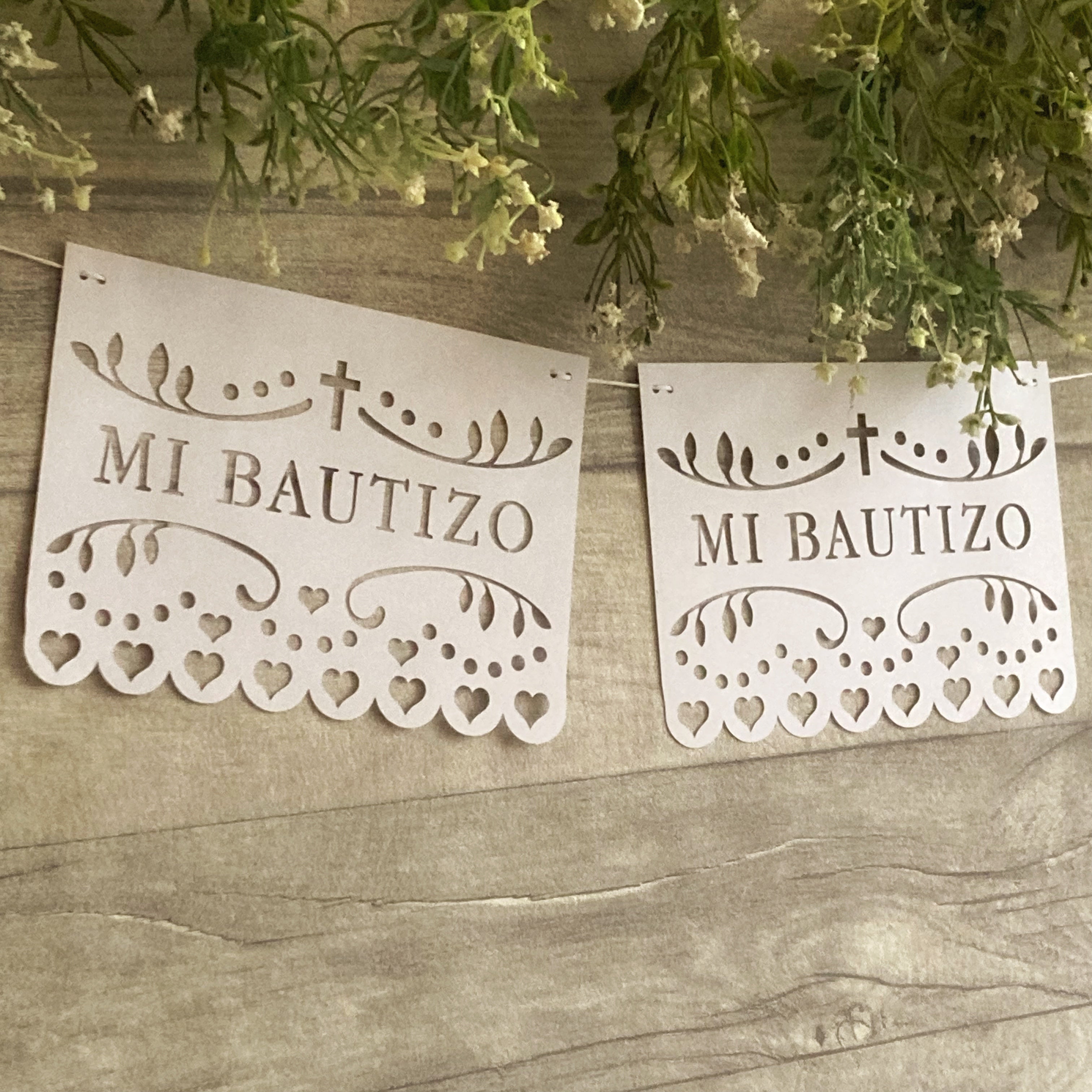 Mi Bautizo Banner Digital Cutting File