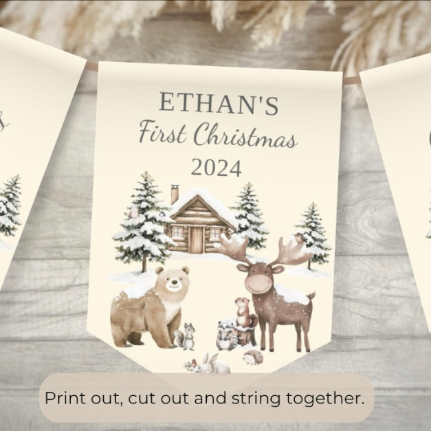 Personalised Winter Wonderland Banner