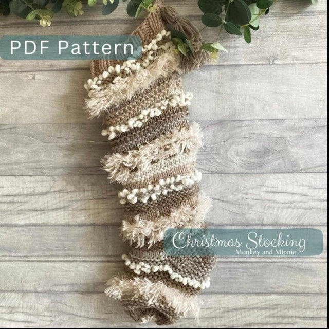 Sustainable Christmas Stocking Knitting Pattern