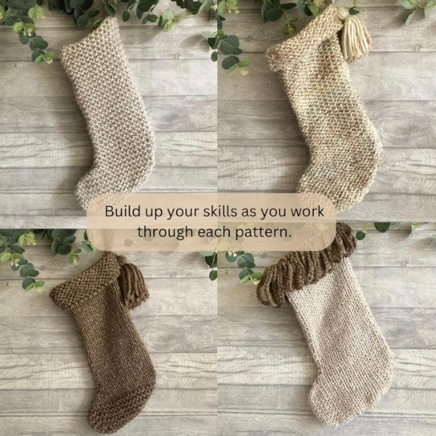 Beginner Friendly Christmas Stocking Pattern Bundle