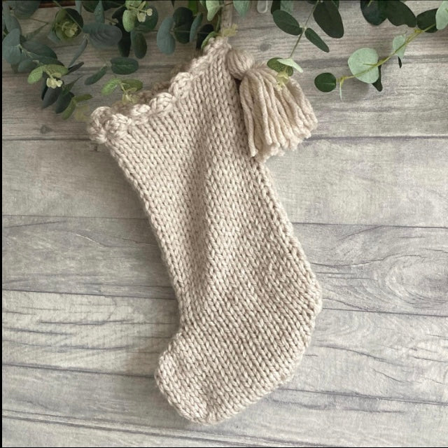 Farmhouse Christmas Stockings, Knitting Pattern Bundle