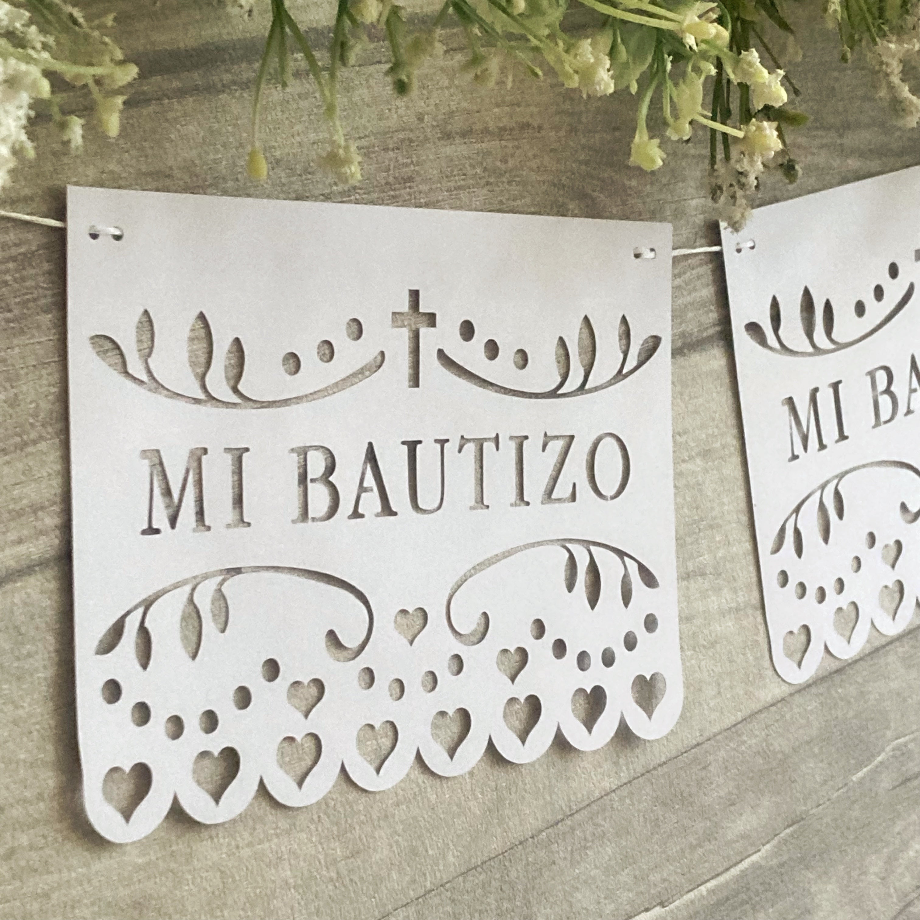 Mi Bautizo Banner Digital Cutting File