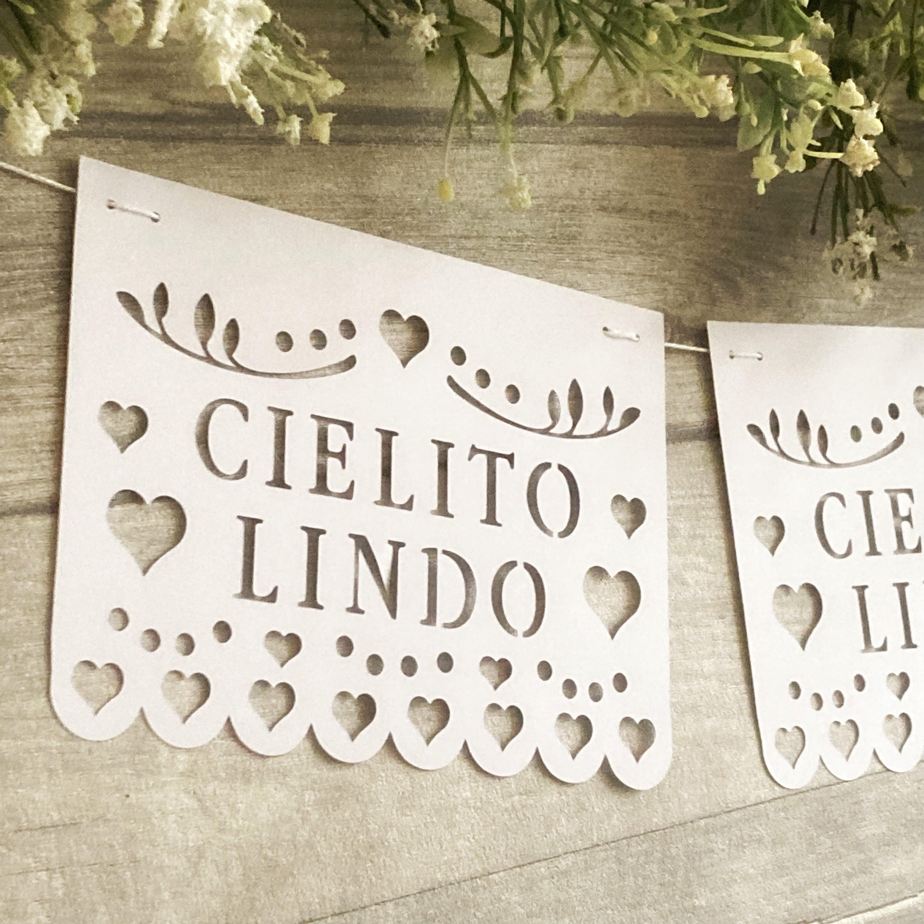 Cielito Lindo  Papel PicadoBanner SVG Cutting File