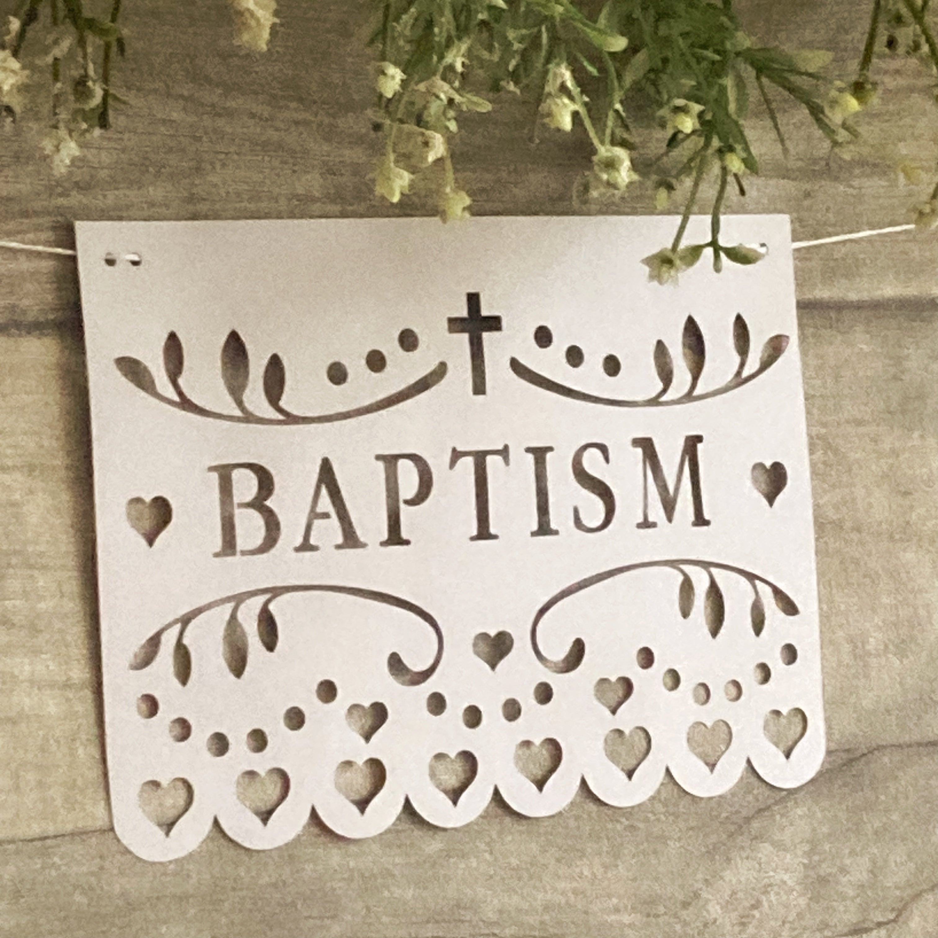 Baptism Banner Digital Cutting File