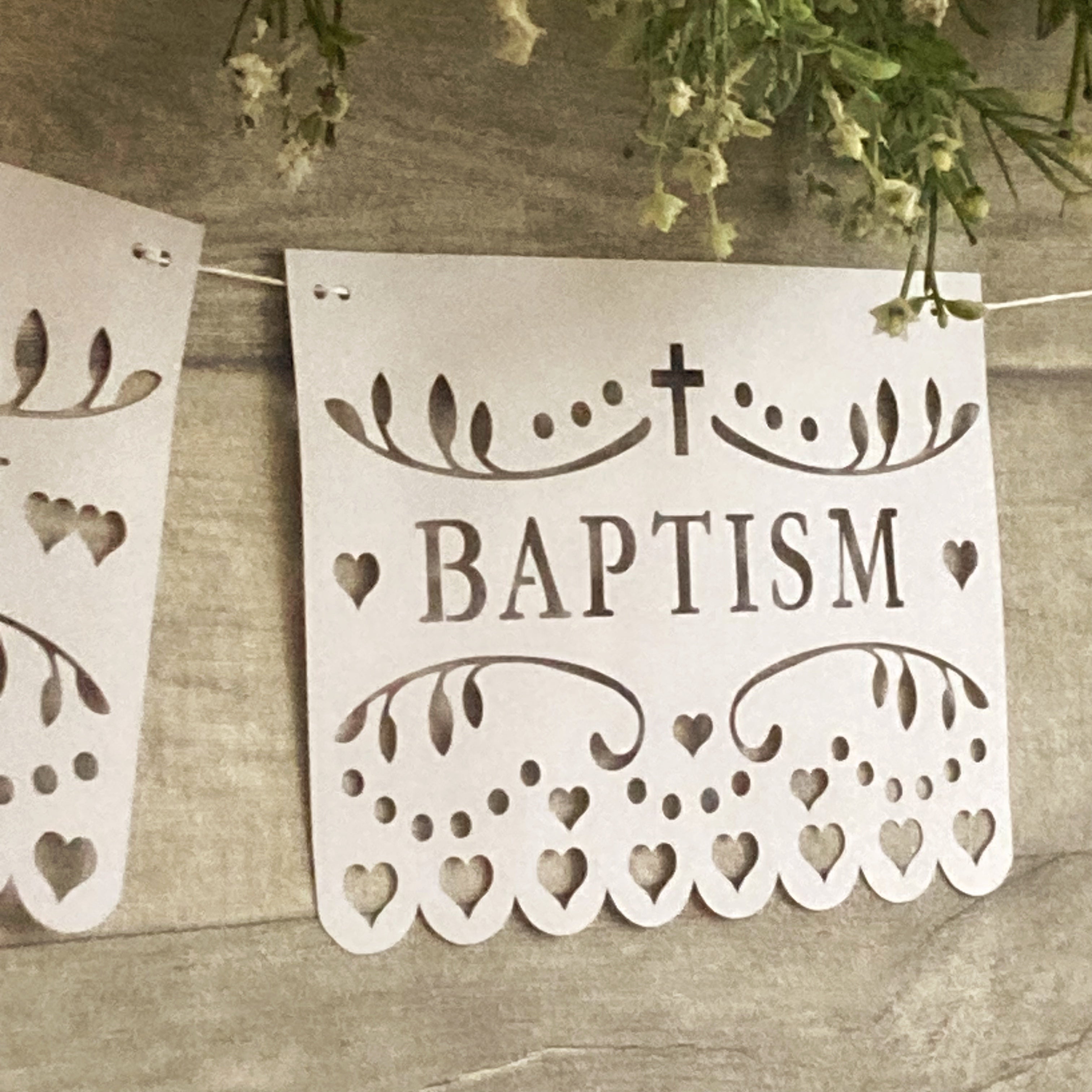 Baptism Banner Digital Cutting File