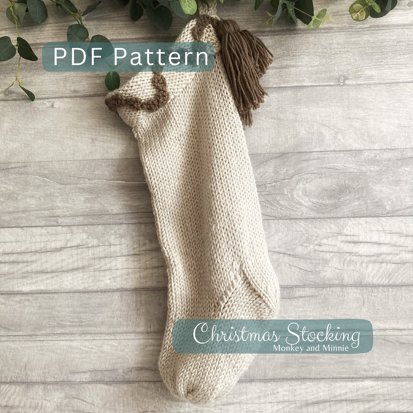 Boho Christmas Stocking Knitting Pattern