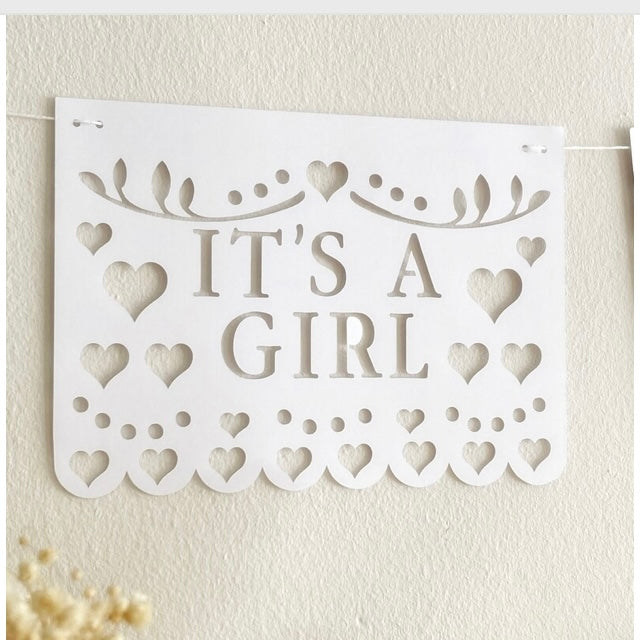 It’s a Girl Banner Digital Cutting File