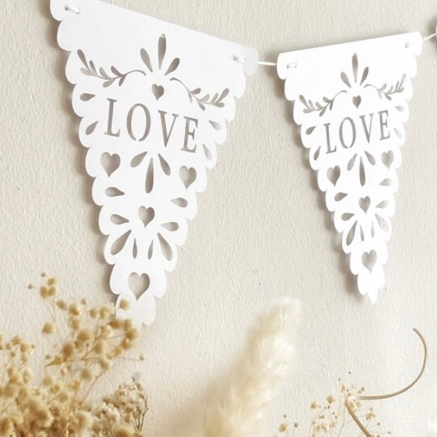 Love Triangle Banner Digital File