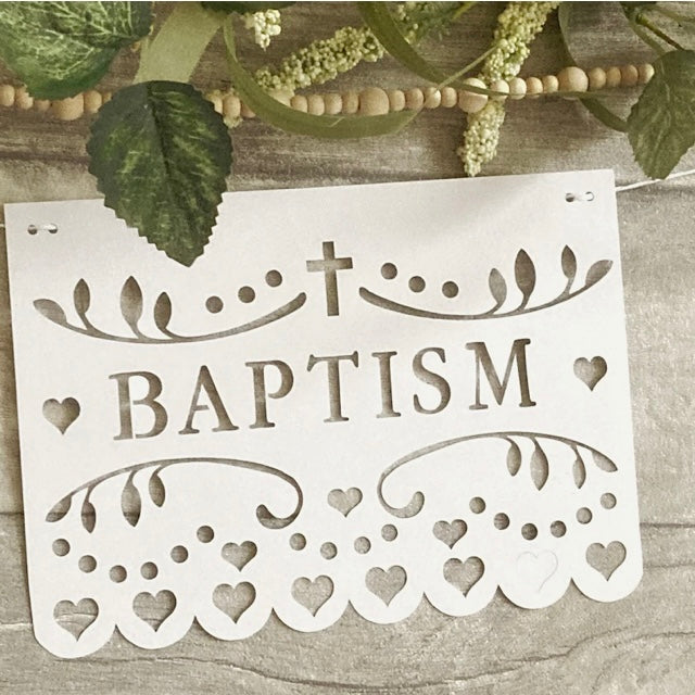 Baptism Banner Digital Cutting File