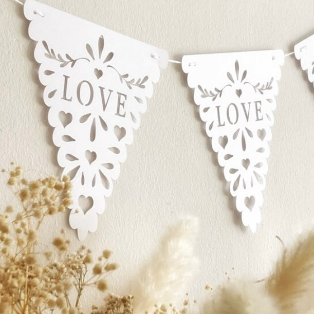 Love Triangle Banner Digital File