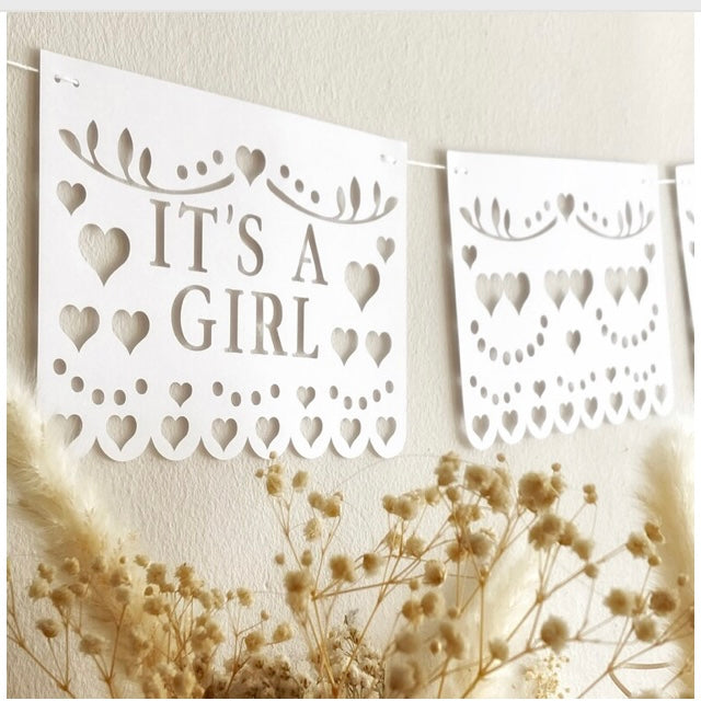 It’s a Girl Banner Digital Cutting File