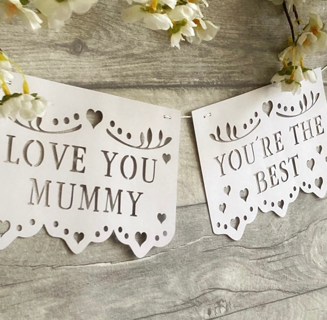 Mother’s Day Bunting Digital Download Bundle, Love You Mummy, Mum, Mom